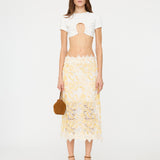Christopher Esber - Floating Lace Midi Skirt