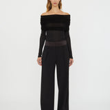 Christopher Esber - Sonora Veiled Long Sleeve Top