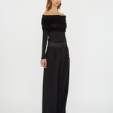 Christopher Esber - Sonora Veiled Long Sleeve Top
