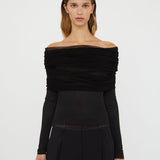 Christopher Esber - Sonora Veiled Long Sleeve Top