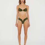 Christopher Esber - Ruched Orbit Miniscule Bikini Top