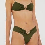 Christopher Esber - Ruched Orbit Miniscule Bikini Top