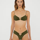 Christopher Esber - Ruched Orbit Miniscule Bikini Top