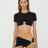 Christopher Esber - Ruched Orbit Crop Swim Tee