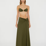 Christopher Esber - Ruched Orbit Split Skirt