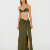 Christopher Esber - Ruched Orbit Split Skirt