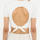 Christopher Esber - Lambada Sands Backless Knot Tie Tee