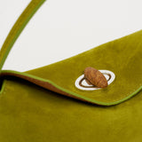 Christopher Esber - Turnlock Suede Mini Shoulder Bag