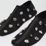 Christopher Esber - Embla Beaded Mesh Flat