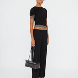 Christopher Esber - Sheer Ribbed Overlay Loophole Tee