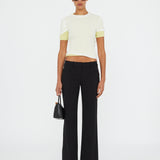 Christopher Esber - Sheer Ribbed Overlay Loophole Tee