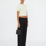 Christopher Esber - Sheer Ribbed Overlay Loophole Tee