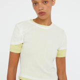 Christopher Esber - Sheer Ribbed Overlay Loophole Tee