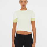 Christopher Esber - Sheer Ribbed Overlay Loophole Tee