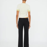 Christopher Esber - Sheer Ribbed Overlay Loophole Tee