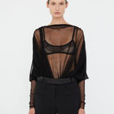 Christopher Esber - Ripple Tulle Circular Bodysuit