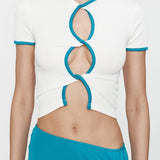 Christopher Esber - Open Twist Contrast Bind Tee