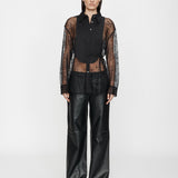 Christopher Esber - Lace Tux Shirt