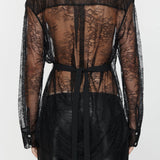 Christopher Esber - Lace Tux Shirt