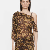 Christopher Esber - Roule Trimmed Silk Drape Top