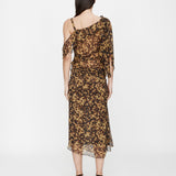 Christopher Esber - Cord Trimmed Silk Ruche Skirt