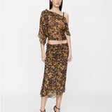 Christopher Esber - Cord Trimmed Silk Ruche Skirt