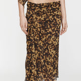 Christopher Esber - Cord Trimmed Silk Ruche Skirt
