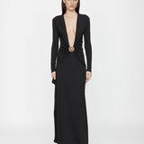 Christopher Esber - Mineral Stone Cascade Long Sleeve Dress