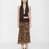 Christopher Esber - Cord Trimmed Silk Ruche Skirt
