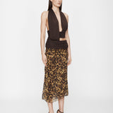 Christopher Esber - Cord Trimmed Silk Ruche Skirt