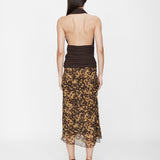 Christopher Esber - Cord Trimmed Silk Ruche Skirt