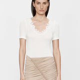 Christopher Esber - Hibiscus Embroidered Rib Tee