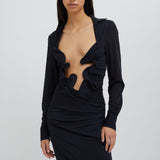 Christopher Esber - Venus Plunge Shirt Dress