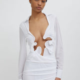 Christopher Esber - Venus Plunge Shirt Dress