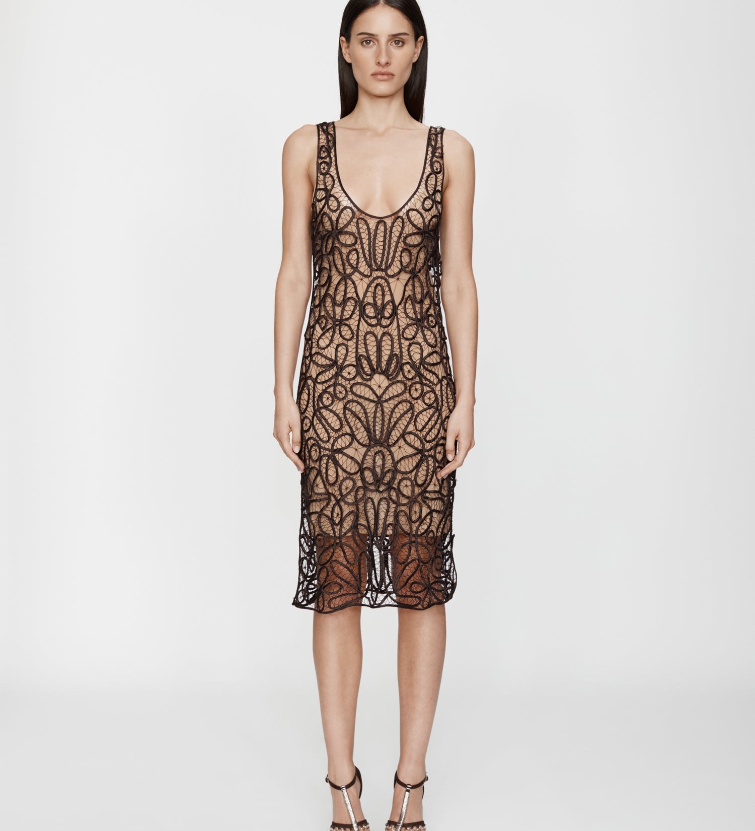 Christopher Esber - Meander Lace Tank Dress