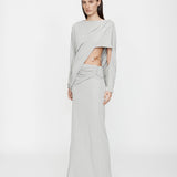 Christopher Esber - Encased Nature Resin Draped Jersey Dress