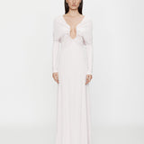 Christopher Esber - Arced Palm Strapless Shawl Gown