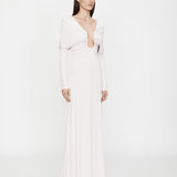 Christopher Esber - Arced Palm Strapless Shawl Gown