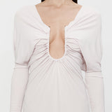 Christopher Esber - Arced Palm Strapless Shawl Gown