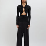 Christopher Esber - Orbit Ruched Long Sleeve Top