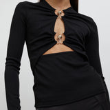 Christopher Esber - Orbit Ruched Long Sleeve Top