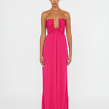 Christopher Esber - Arced Palm Strapless Dress