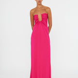 Christopher Esber - Arced Palm Strapless Dress