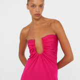 Christopher Esber - Arced Palm Strapless Dress