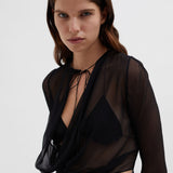 Christopher Esber - Mobius Long Sleeve Tie Top