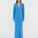 Christopher Esber - Crosscut Silk Long Sleeve Dress