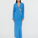 Christopher Esber - Crosscut Silk Long Sleeve Dress