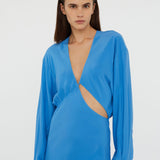 Christopher Esber - Crosscut Silk Long Sleeve Dress