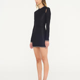 Christopher Esber - Sheer Overlay Peephole Rib Dress
