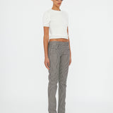 Christopher Esber - Sheer Ribbed Overlay Loophole Tee